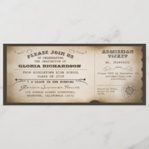  typografie afstuderen tickets Uitnodigingen