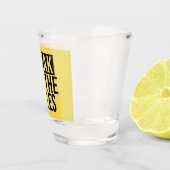 Typografie Alle Regels Overtreden Shot Glas (Rechts)