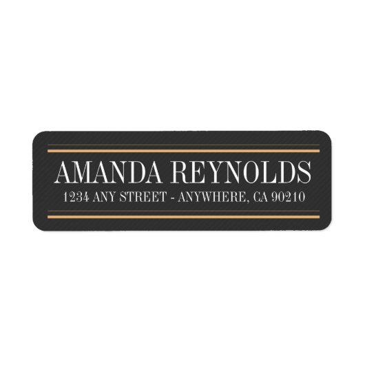  Typografie Art Deco Bruiloft Adresetiketten Etiket (Voorkant)