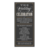 Typografie Art Deco Wedding Programma's (Voorkant)