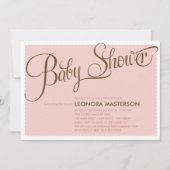 TYPOGRAFIE BABY | BABY SHOWER INVITATIE KAART (Voorkant)
