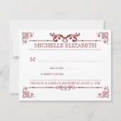  Typografie Bar-Bat Mitzvah Reply RSVP Kaartje (Voorkant)