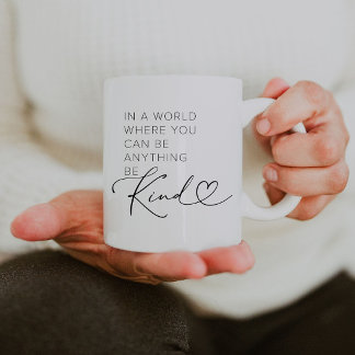 Typografie Be Kind Quote Mok