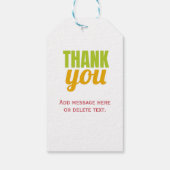 Typografie Bedankt Appreciation Message Cadeaulabel (Achterkant)