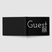 Typografie bedrijf lancering gastregister CUSTOM 2 Gastenboek (Volledig)