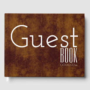 Typografie bedrijf lancering gastregister CUSTOM 4 Gastenboek