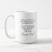 Typografie Beste vader in de wereld onvoorwaardeli Koffiemok (Links)