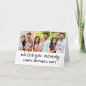 Typografie Bijbeltekst Foto Collage Moederdag Kaart (Voorkant)