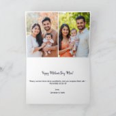 Typografie Bijbelvers Fotocollage Moederdag Kaart (Binnen)