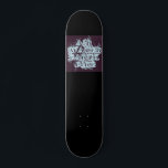 Typografie Black Skateboard<br><div class="desc">Een rijk diep blauw en zwart skateboard met een koel typografisch ontwerp van de vier elementen: lucht,  water,  aarde,  vuur. Hoe oude culturen kosmologie beschrijven.</div>