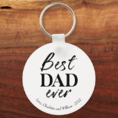 Typografie Black Vaderdag Sleutelhanger (Voorkant)