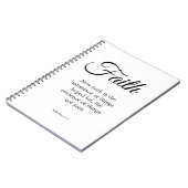 Typografie Black & White Faith is de stof Notitieboek (Linkerzijde)