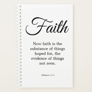 Typografie Black & White Faith is de stof Planner