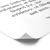 Typografie Black & White Faith is de stof Poster (Hoek)