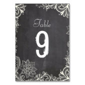  typografie bloeit Chalkboard Wedding Kaart (Achterkant)
