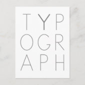 Typografie Briefkaart (Voorkant)