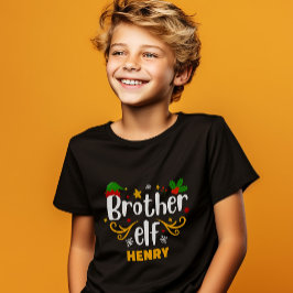 Typografie Broer Elf Pret Familie Match T-shirt