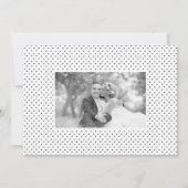 Typografie bruiloft Dank je acht foto-collage Bedankkaart (Achterkant)