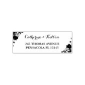 Typografie Bruiloft Retouradres Zelfinktende Stempel (Design)