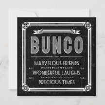  Typografie Bunco Invite