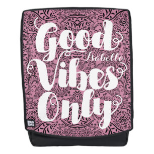 Typografie Calligrafie Lila Goede Vibes Alleen Rugtassen