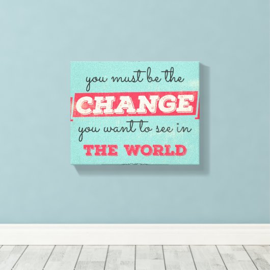 typografie canvas afdruk (Insitu (Houten vloer))