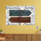Typografie Canvas Afdruk (Insitu (Woonkamer))