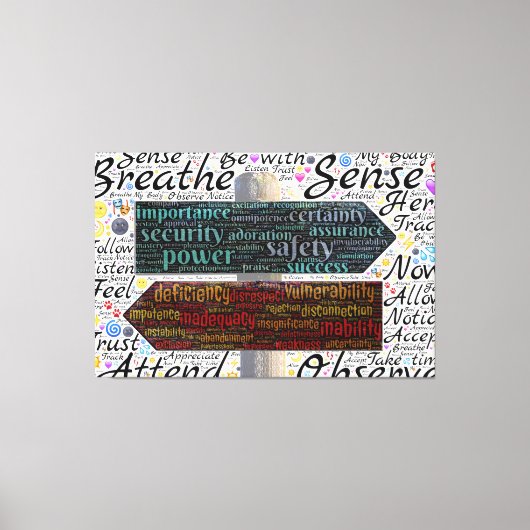 Typografie Canvas Afdruk (Voorkant)