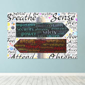 Typografie Canvas Afdruk (Insitu (Houten vloer))