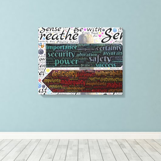 Typografie Canvas Afdruk (Insitu (Houten vloer))