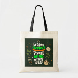 Typografie Canvas Tas voor Koffieliefhebbers
