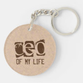 Typografie CEO van My Life Sleutelhanger (Achterkant)