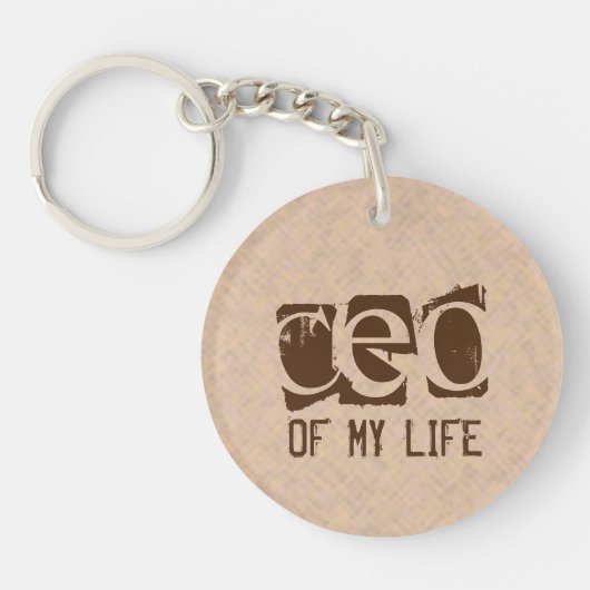 Typografie CEO van My Life Sleutelhanger (Voorkant)