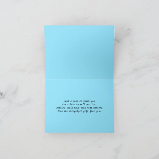 typografie Chalkboard Hartelijk dank Bedankkaart (Binnen)