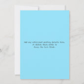  Typografie Chalkboard Wedding Invite 10 Kaart (Achterkant)