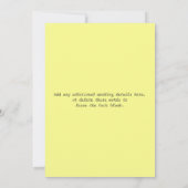  typografie Chalkboard Wedding Invite 4 Kaart (Achterkant)