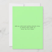 typografie Chalkboard Wedding Invite 5 Kaart (Achterkant)