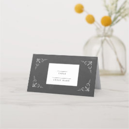  typografie Chalkboard Wedding Plaatskaartje