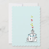 Typografie Citaat We gaan naar het Chapel Wedding Kaart (Achterkant)