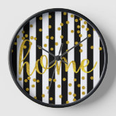 Typografie citeert Home Gold Black en White Stripe (Voorkant)