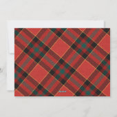 Typografie Classy Plaid Fotocollage Kerstmis Feestdagenkaart (Achterkant)