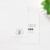 Typografie Crown Logo Earring Jewelry Display Card Visitekaartje (Bureau)