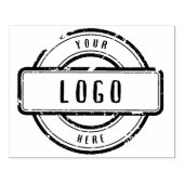 Typografie Custom Business Logo Rubber Stamp Rubberstempel (Afrduk)