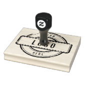 Typografie Custom Business Logo Rubber Stamp Rubberstempel (Stempel)