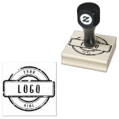 Typografie Custom Business Logo Rubber Stamp Rubberstempel (Gestempeld)