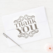 typografie dank u stickers (Envelop)