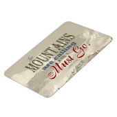  typografie De bergen roepen: Muir Magneet (Linkerzijde)