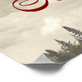 typografie De bergen roepen: Muir Poster (Hoek)