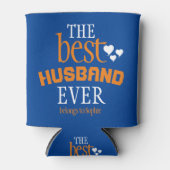 Typografie De beste man ooit Blikjeskoeler (Voorkant)