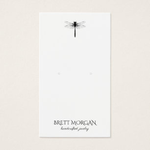 Typografie Dragonfly die juwelier display Kaart ve